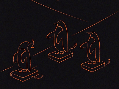 Penguin books animal artwork calligraphy doodle illust linedrawing logo penguin