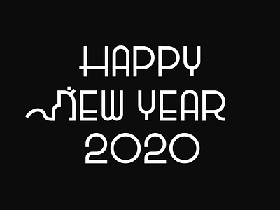 2020 Happy new year artwork branding graphic happynewyear illustration logo meanimize minimalism pictogram simplicity