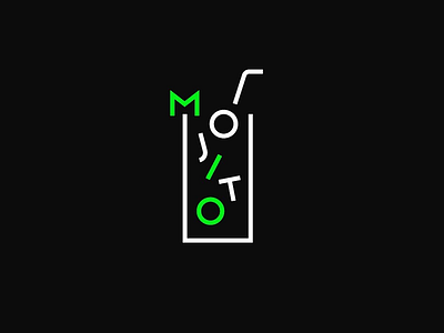 Mojito branding illust isotype logo mojito pictogram simplicity symbol typography