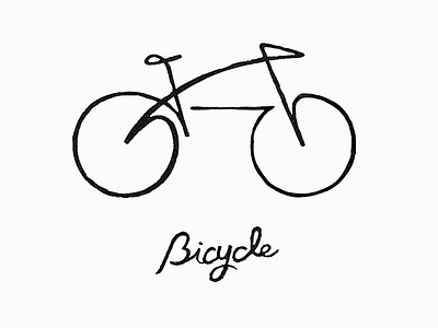 Bicycle 05 artwork bicycle branding croquis doodle illust linedrawing logoinspiration simplicity sketch