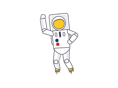 Astroshot astronaut design illustration space