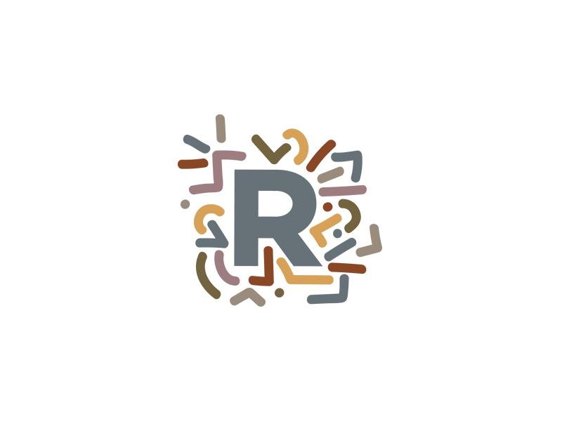 R branding colors logo razo