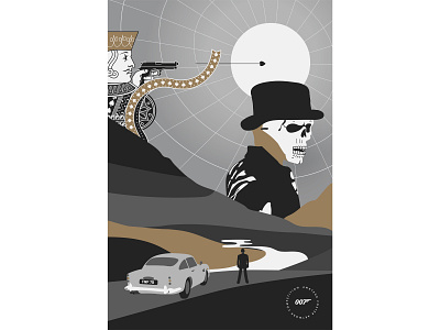 Daniel Craig Bond Montage Poster