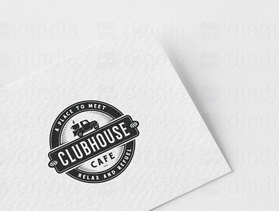 Clubhouse Cafe Logo design graphic design logo vector