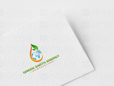 Green Earth Energy Logo design graphic design logo vector