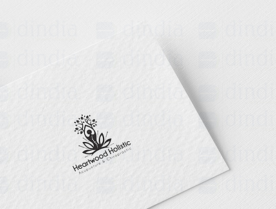 Heartwood Holistic Logo design graphic design logo vector