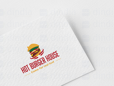 Hot Burger House Logo design graphic design logo vector