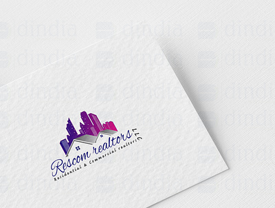 Rescom Realtors Logo design graphic design logo vector