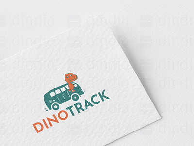 DinoTrack Logo design graphic design logo vector