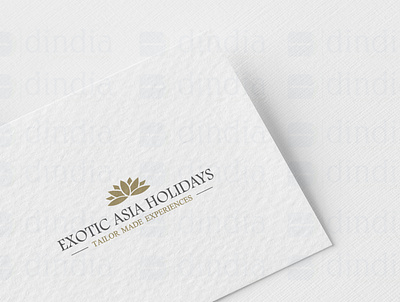 EXOTIC ASIA HOLIDAYS LOGO design graphic design logo vector