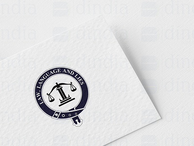 Law, Language and Lies Logo design graphic design logo vector