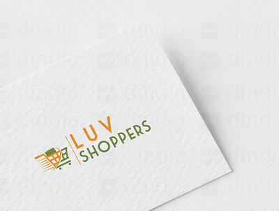 Luv Shoppers Logo design graphic design logo vector