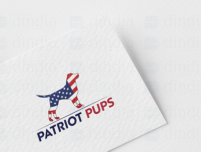 Patriot Pups Logo design graphic design logo vector