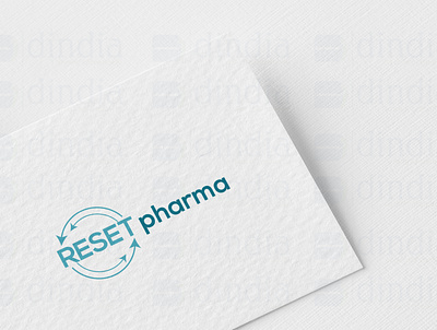 Reset and Pharma Logo design graphic design logo vector