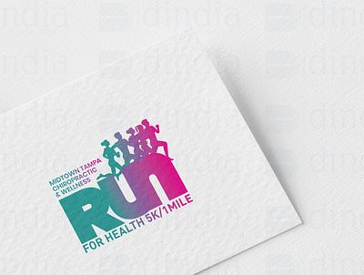 Run For Health Logo design graphic design logo vector