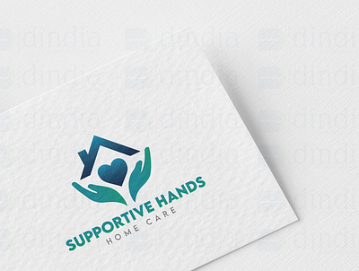 Supportive Hands Home Care Logo design graphic design logo vector