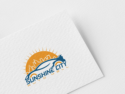 Sunshine City Auto Mall Logo design graphic design logo vector