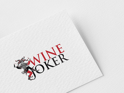 Wine Joker Logo design graphic design logo vector