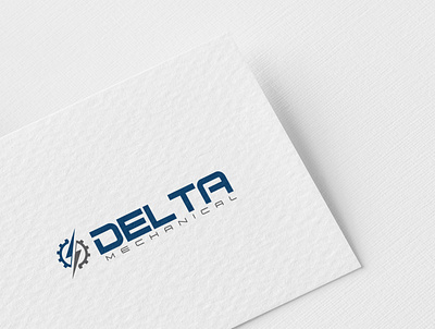 Delta Mechanical Logo design graphic design logo vector