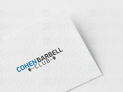 COHEN BARBELL CLUB LOGO design graphic design icon logo vector