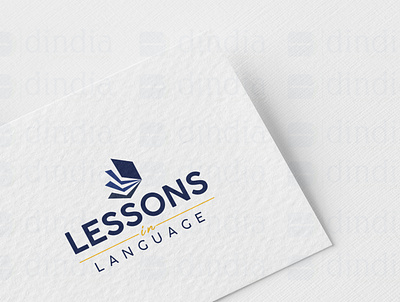 Lessons in Language Logo Design design graphic design icon logo vector