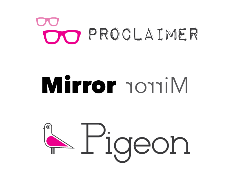 Pink Branding type branding logo