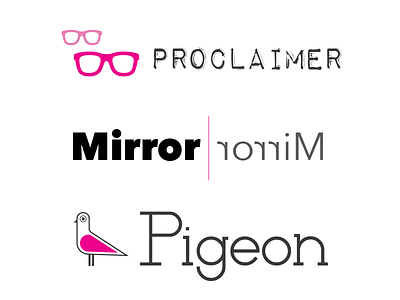 Pink Branding branding logo type
