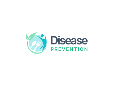 Disease prevention logo. branding design figma flat inter logo minimal typography vector