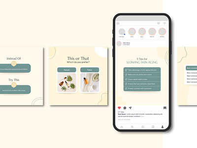 Skincare Canva Template