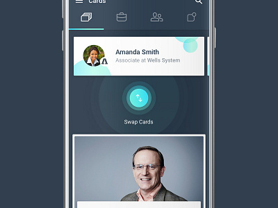 Cimply - swap business button card exchange nearby pulse receive search send user