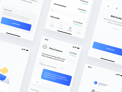 LPL Financial — Advisor App app business chat clean design financial fintech invest ios loading menu mobile motion navbar profile redesign screens transitions ui verification