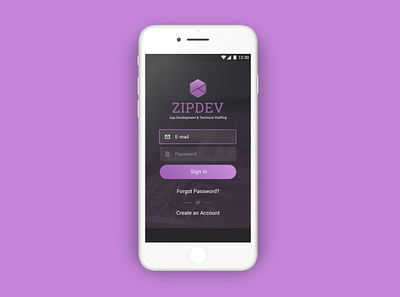 ZipDev Matching Tool design mobile app design mobile apps mobile ui