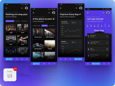 Workouttracker || DailyUiChallenge 041 app dailyui design designer graphic design ui ux