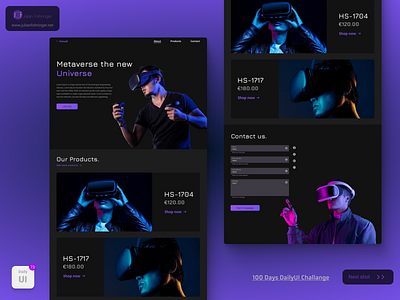 Daily UI 073 challenge dailyui dailyuichallenge design designer digitaldesign interactiondesign productdesign ui uidesign userinterface ux uxdesign vr webpage website