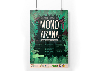 Poster Mono araña jungle monkey