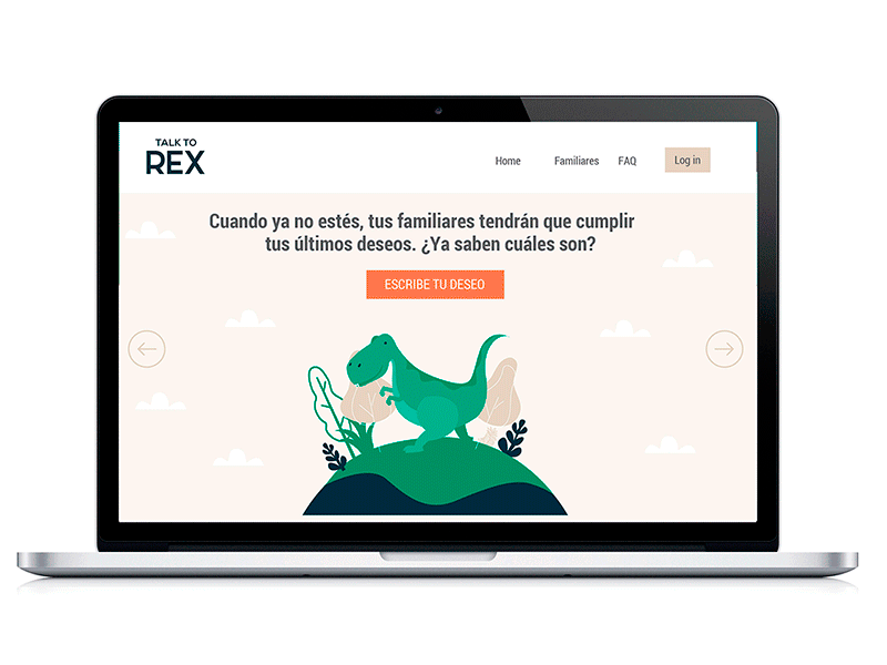 Rex character design dinosaur rex ui
