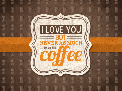 Coffee lover coffee envelope gift illustration italian coffeemaker love texture typography vectors