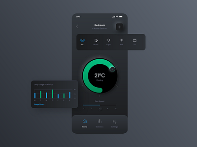 Smart Home App - Neumorphism