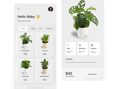 Plant App - Neumorphism