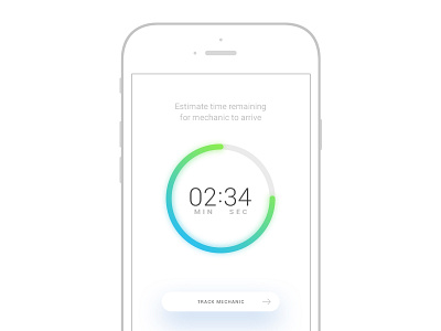 Countdown Timer - Daily UI #014 app card countdown dailyui greydient mobile subtle timer ui