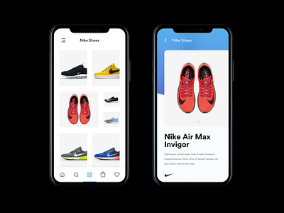 Nike mobile app screen_iphone X by Aby Abraham on Dribbble