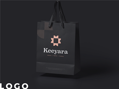 Keeyara Logo Design brand branding design fashion illustrator logo minimal women
