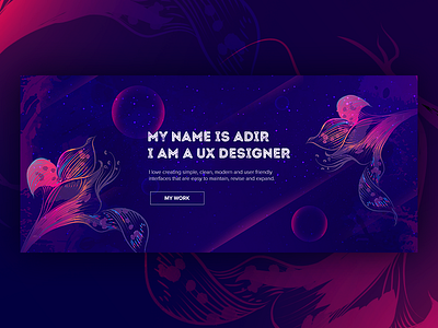 Ux designer website design illustrator portfolio ui ux website