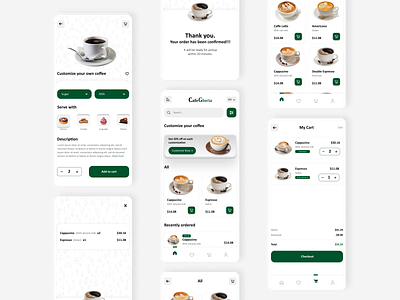 Coffee Shop Delivery App Design 3d app branding concept design illustration interface logo ui vector