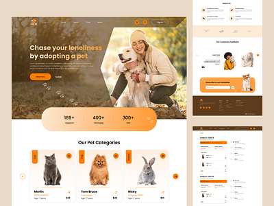 Pet Adoption Landing Page Web Design