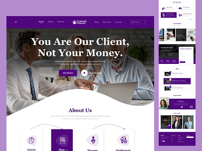 Financial Consultancy Landing Page V3 3d app branding concept design financial financial consultancy illustration interface logo ui ux vector website