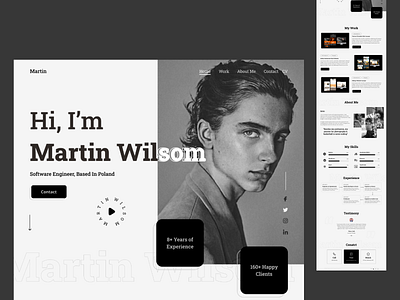 Portfolio Website Landing Page