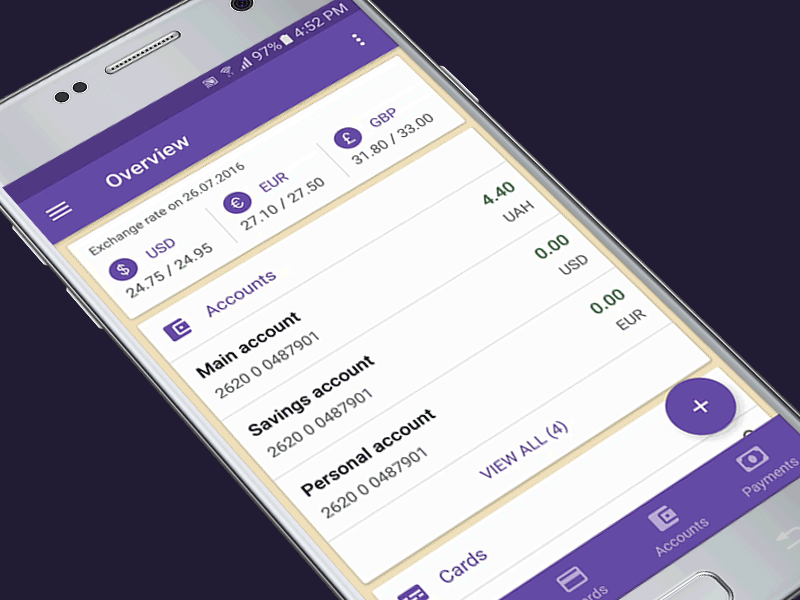 BANK 3/4 Android App