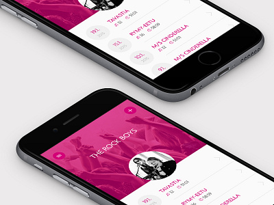 Teosto iOS app ios mobile pink