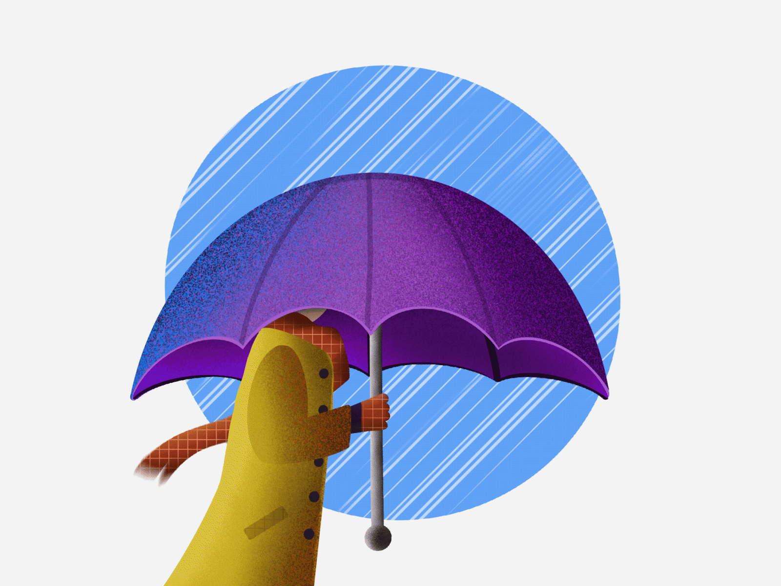 Rainy Day animation cloud cloudy cold illustraion light procreate rain rainy storm thunder umbrella wind windy